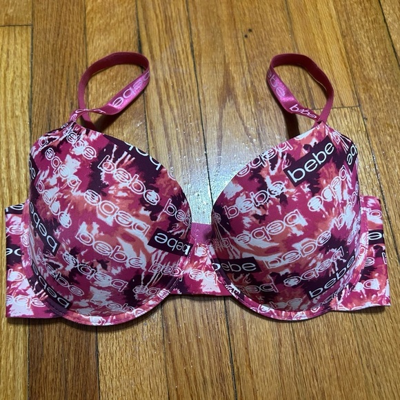BeBe Pink/fuchsia Push Up Bra Size 36D - Picture 1 of 5